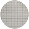 Homeroots 8' Taupe And Gray Round Geometric Washable Indoor Outdoor Area Rug 595609 - alternate 2