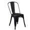 Homeroots Set of Four Black Steel Dining Side Chairs 544266 - alternate 3