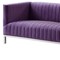 Homeroots 85" Purple Velvet Manufactured Wood Sofa 543975 - alternate 4