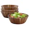 Megachef 4 Piece 6.75 Inch Acacia Wood Salad Bowl Set 750122185M - alternate 1