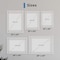 Fab Glass And Mirror Single Acrylic Magnet Wall Frame Size: 23in x8in for Art 5in x7in Black F1AC3M23X8BL - alternate 3