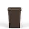 Regal Altair 19 Gallon Square Brown Plastic Trash Can, Space-Saving Design ZR-TC-100-SQ19BR - alternate 2