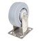 Vestil Thermoplastic Rubber Rigid Caster 5 In. Diameter x 2 In. Width 500 Lb. Capacity Gray CST-E-SS-5X2TPR-R - alternate 2