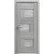 Vdomdoors Solid French Door 18 x 80in, Light Grey Oak W/ Frosted Glass, Single Regular Panel Frame Trims Handle SETE6933ID-OAK-18 - alternate 3