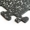 Southern Oaks 18in x 18in Black Rubber Tiles & Edges with White Flake 49234 - alternate 2