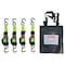 Mytee Products 1inx12ft Retractable Tie-down Straps W/ S-Hook - 4 Ratchet Straps Kit, Green RS112R-FG4PK - alternate 2
