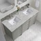 James Martin Vanities Brittany 60'' D Vanity, Urban Gray w/ Victorian Sil Silestone Top w/FreePower Wireless Charger 650-V60D-UGR-FVSL - alternate 2
