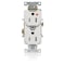 Leviton IG Dup Rec 15A 125V TR Wht T5262-IGW - alternate 1