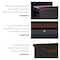 Hirsh Pedestal Desk Desk Double Pedestal, 30x60", Black/Walnut, 30" D X 29-1/2" H, 60" W X Laminate 20101 - alternate 4