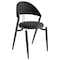 Leisuremod Venice Collection Modern Dining Chair In Black VC49BL - alternate 1