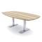 Skutchi Designs Arc Boat Conference Table With Power, 48 in W, 72 in L HAR-ABOT-48X72-T-K525-NA - alternate 1