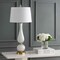 Jonathan Y Gillian 33.7" Glass LED Table Lamp, White JYL2071A - alternate 2