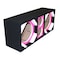Deejay Led Two 8-in Woofers plus Two Tweeters Pink Empty Chuchera Speaker Enclosure D8T2PINK - alternate 3