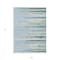 Homeroots 5' X 8' Sky Blue Aqua And Gray Striped Washable Indoor Outdoor Area Rug 597290 - alternate 3