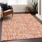 Homeroots 9' X 12' Orange Pink And Beige Abstract Washable Indoor Outdoor Area Rug 602585 - alternate 2