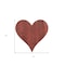 Homeroots 12" Rustic Red Reclaimed Wood Heart Wall Decor 384901 - alternate 2