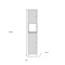 Homeroots 16" White Wood Freestanding Bathroom Vanity With Sink 546365 - alternate 3