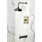 Kingston Brass Single-Handle Pressure Balanced Tub and Shower Faucet, Antique Brass KB6343AL - alternate 3