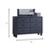Homeroots 42" X 16" X 31" 2-Tone Gray Pu Wood Dresser 285887 - alternate 2