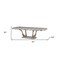 Homeroots 44" Off White Solid Wood Pedestal Base Dining Table 347329 - alternate 2