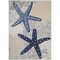 Homeroots 8' X 11' Blue And Gray Starfish Indoor Outdoor Area Rug 546825 - alternate 1
