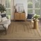 Homeroots 6' X 9' Natural And Brown Handmade Indoor Outdoor Area Rug 551069 - alternate 2