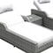 Homeroots Twelve Piece Outdoor Gray Wicker Multiple Chairs Seating Group Fire Pit Included with White Cushions 479112 - alternate 2