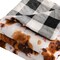 Homeroots 50" X 60" Brown and White Velvet Quilted Animal Print Plush Throw Blanket 535294 - alternate 3