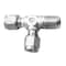 Hoke Male Run Tee: TMT 1/4in T x 1/8in Female NPT Brass Construction 4TMT2BR - alternate 1