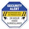 Signmission Security Alert Trespasser Will Be P, 6 Inch X 6 Inch, Plastic Sign OC-P-6-186 - alternate 1
