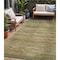 Homeroots 5' X 8' Fern Green And Taupe Abstract Washable Indoor Outdoor Area Rug 618275 - alternate 1