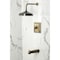 Kingston Brass Single-Handle Pressure Balanced Tub and Shower Faucet, Antique Brass KB6143NDL - alternate 2