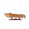 Homeroots 16" Brown Solid Wood Hand Painted Runabout Canoe Model Boat 364264 - alternate 3