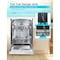 Black&Decker 24 inch Built-in Dishwasher with 5 Wash Program -Stainless Looks BDW100MS - alternate 4