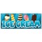 Signmission Ice Cream, 18 Inch, Banner B-30396 - alternate 1