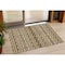 Homeroots 3' X 5' Gold Brown And Beige Moroccan Washable Indoor Outdoor Area Rug 594322 - alternate 1