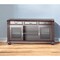 Homeroots 65in Dark Brown Solid Wood Enclosed and Open Storage TV Stand 285213 - alternate 2