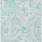 Homeroots 8' X 10' Turquoise And Ivory Paisley Washable Indoor Outdoor Area Rug 588669 - alternate 3