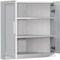 Homeroots Set Of Four White Wood Corner Accent Cabinet With Two Doors 712124 - alternate 4