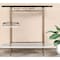 Homeroots Gold Black and White Metal Oval Bar Cart With Wine Storage 402550 - alternate 4