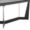 Homeroots 94" Gray and Black Ceramic and Steel Self-Storing Leaf Trestle Base Extendable Dining Table 544709 - alternate 3