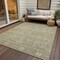 Homeroots 3' X 5' Taupe And Beige Floral Washable Indoor Outdoor Area Rug 604683 - alternate 4