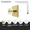 Kingston Brass Single-Handle Six-Way Diverter Valve with Square Trim Kit, Polished Brass KS4042EX - alternate 2