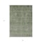 Homeroots 9' X 12' Olive Green And Beige Floral Washable Indoor Outdoor Area Rug 605733 - alternate 4