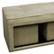 Homeroots Beige Storage Bench and Ottoman Set 469396 - alternate 3