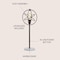Jonathan Y Atomic Caged 26.5" Edison Bulb Metal/Marble Modern LED Table Lamp, Oil Rubbed Bronze JYL1091A - alternate 2