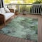 Homeroots 5' X 8' Green And Brown Abstract Washable Indoor Outdoor Area Rug 577620 - alternate 3