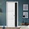 Sartodoors 3 Panel Pocket Door, Lucia 2661 White Silk, Kit Trims Rail Hardware, Solid Wood Interior Pantry K LUCIA2661PD-BEM-42 - alternate 2