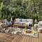 Homeroots 8' X 11' Green Red Ivory And Yellow Floral Indoor Outdoor Area Rug 546699 - alternate 3