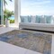 Homeroots 10' X 14' Navy Blue And Brown Abstract Washable Indoor Outdoor Area Rug 603598 - alternate 4